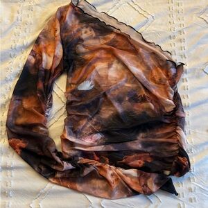 SHEIN Brown Scarf Wrap Accessories